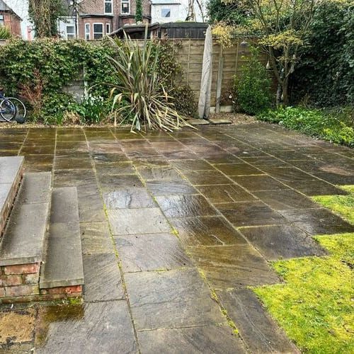 Before Patio Cleaning