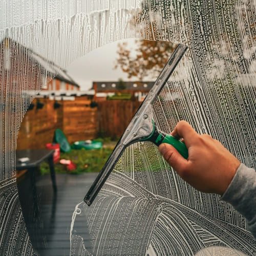 Commercial Window Cleaning job