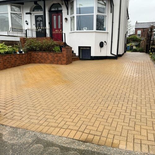 After Driveway Cleaning