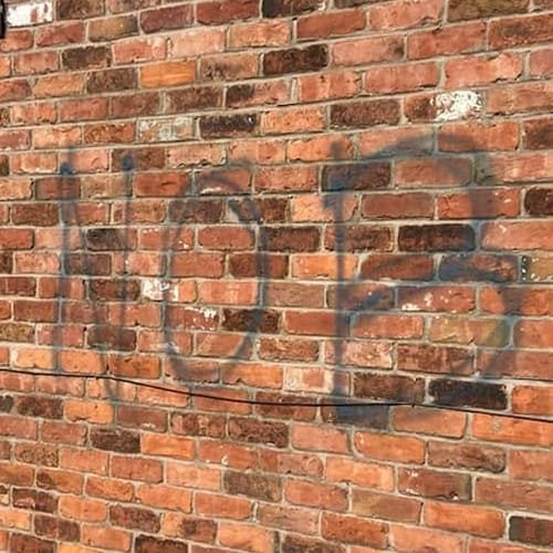 Before Graffiti Removal