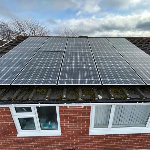 After Solar Panel Cleaning