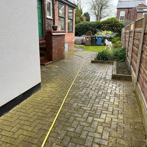 Before Patio Cleaning